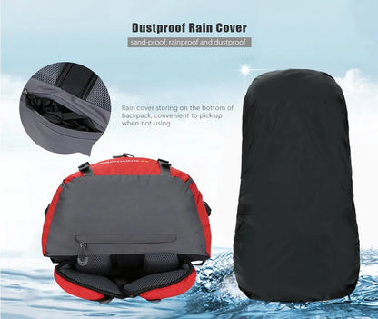 Outdoor Camping Backpack with Rain Cover