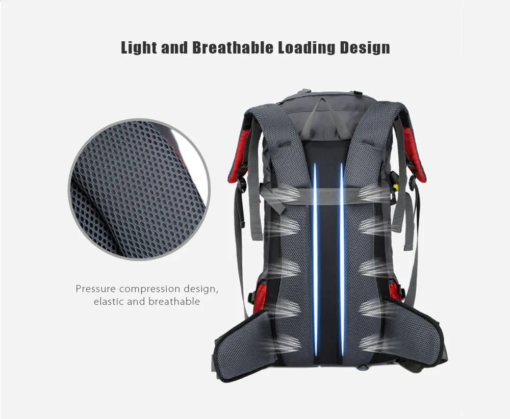 Outdoor Camping Backpack with Rain Cover